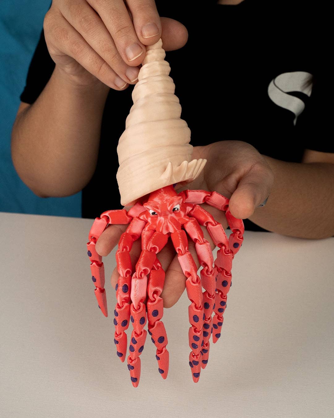 The Butler's Company - Vente Figurine décorative - Jouet Animal Calmar Géant | Jouet Animal Articulé | Souvenir2