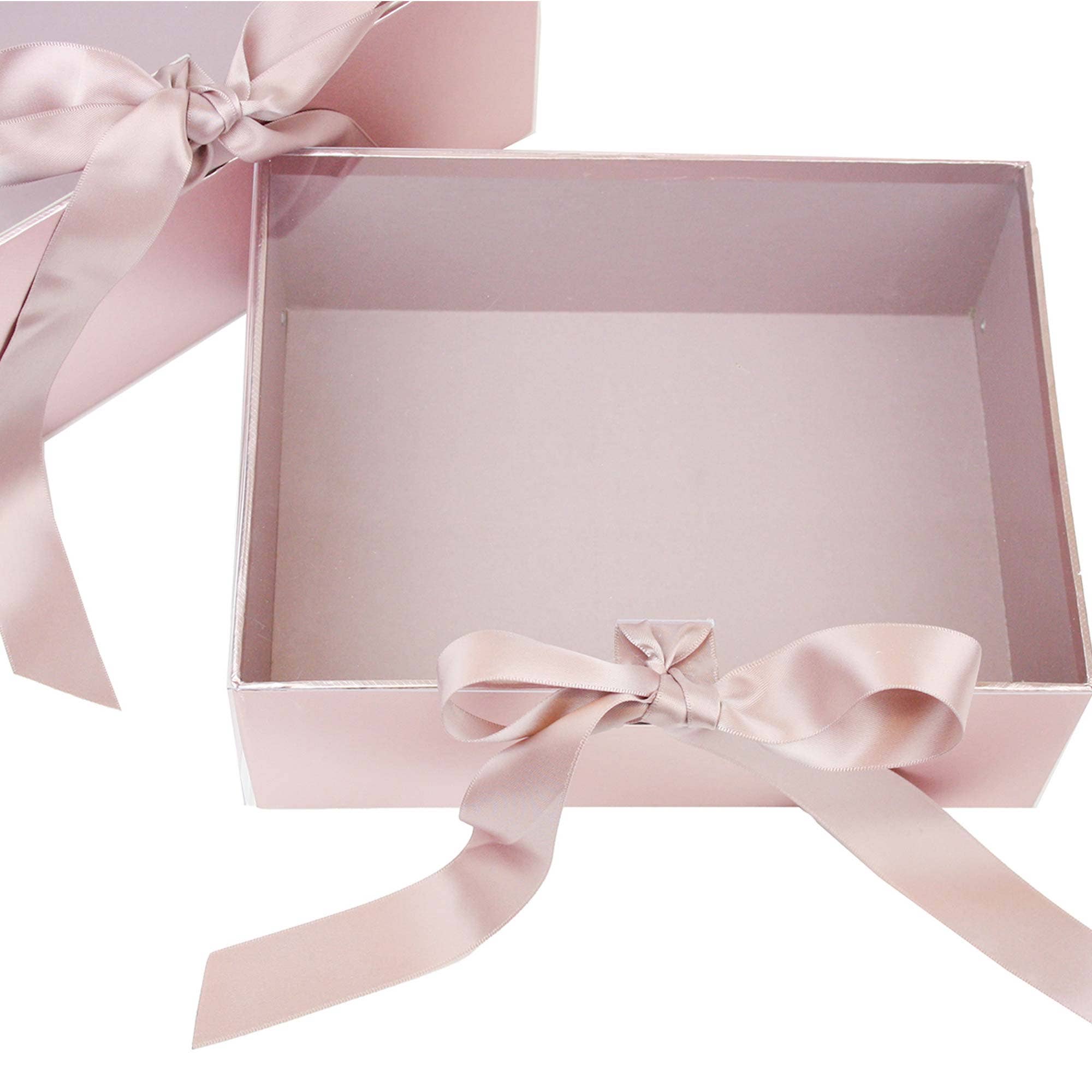 Emartbuy – Großhandel Geschenkboxen – Elegante Geschenkbox mit Klarsichtdeckel und Schleife für besondere Anlässe - 2er-Set3