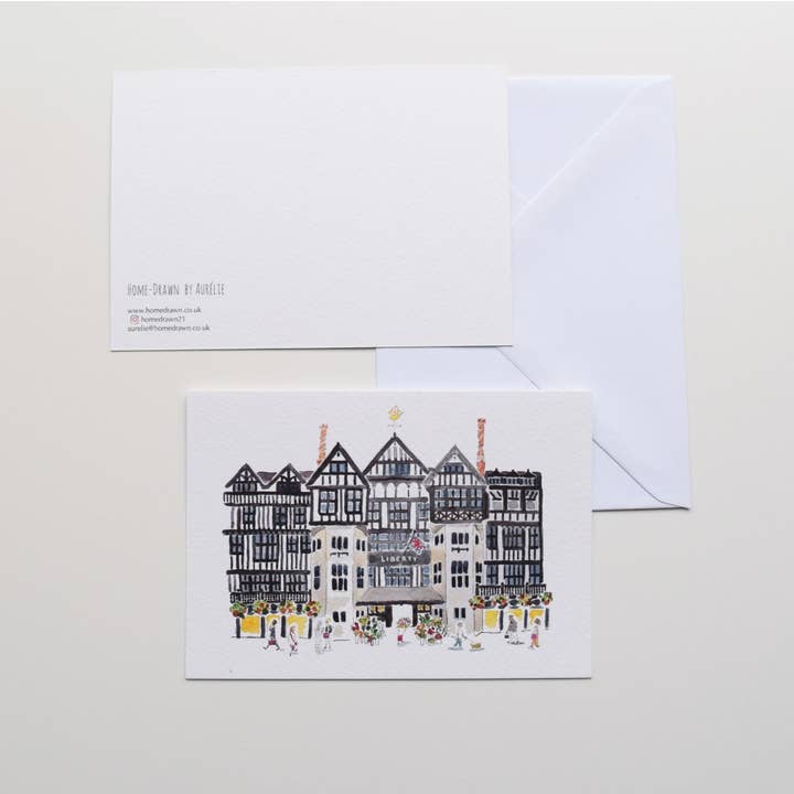 10 Liberty of London Postcards for wholesale by Home-Drawn illustrations by Aurélie