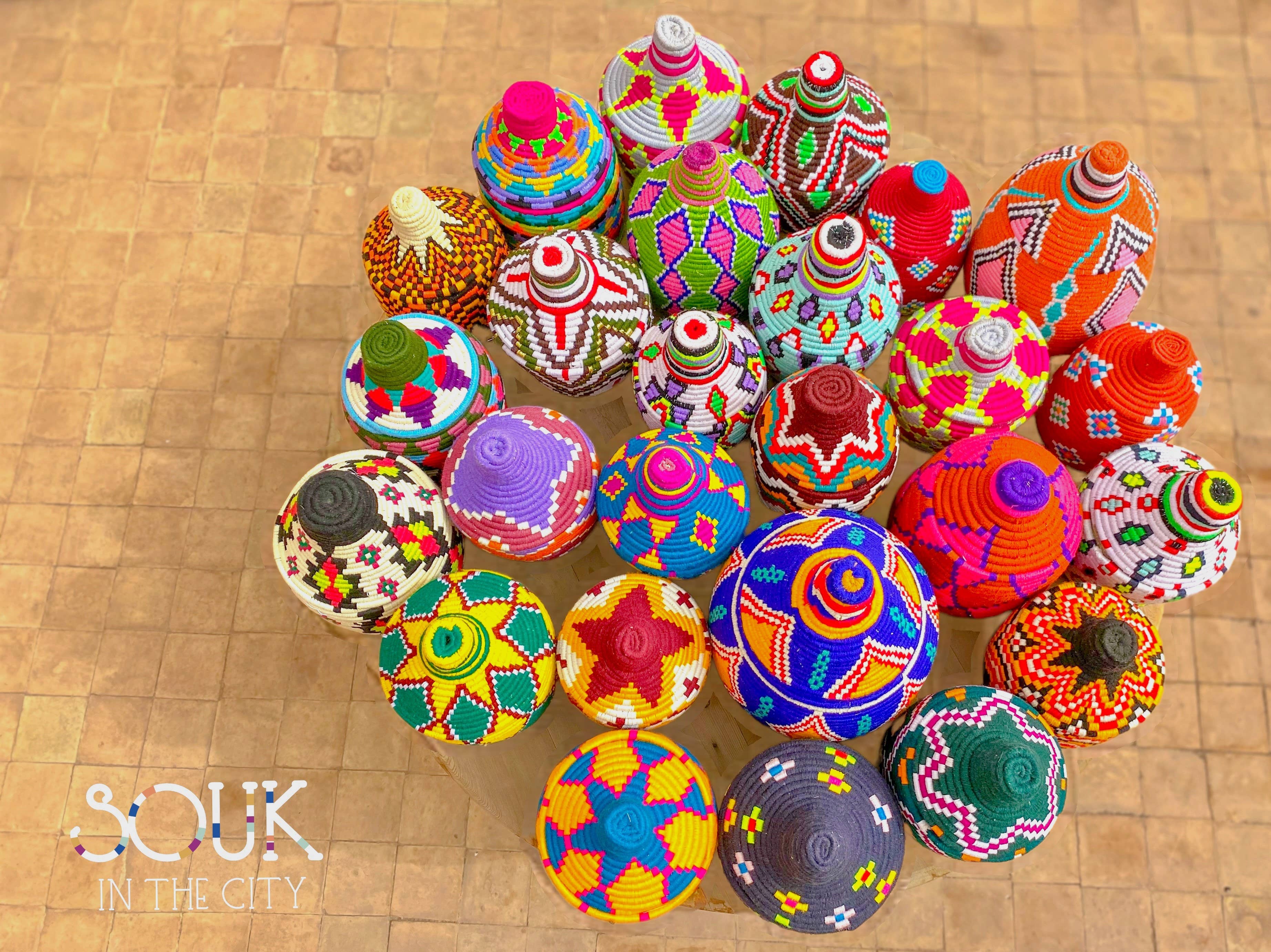 SOUK in the CITY - Vendita all'ingrosso Cestini - Piccoli cestini berberi colorati14