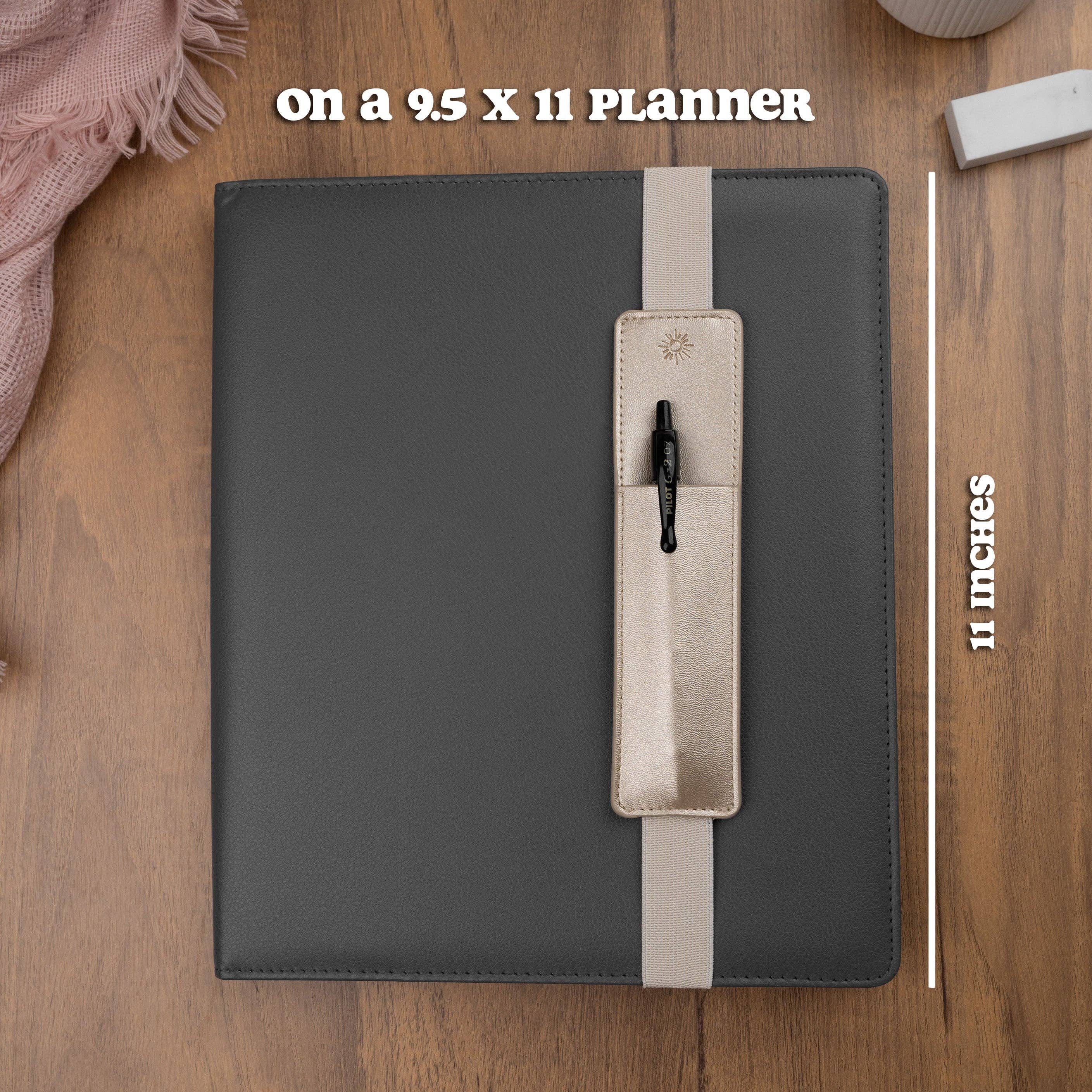 Gold Pen Pouch - Pen Holder For Notebooks, Journals, and Planners for wholesale on Faire6