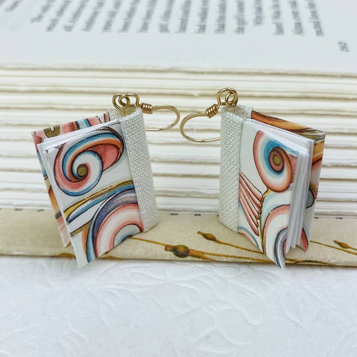 Regency Cranes Book Earrings for wholesale by Nicolette Tallmadge Designs