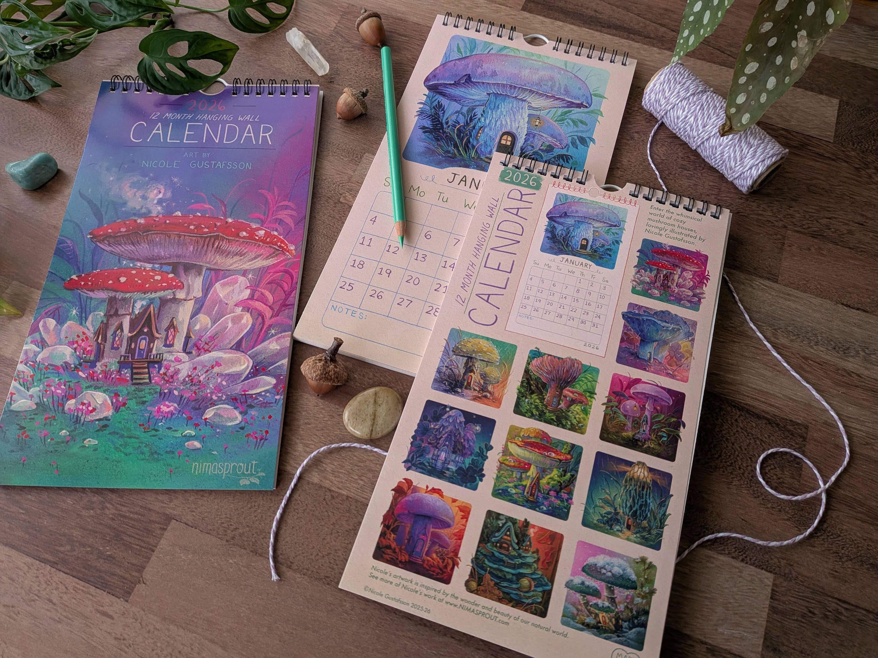 Nimasprout - Wholesale Calendar - 2026 Mushroom House - Calendar6