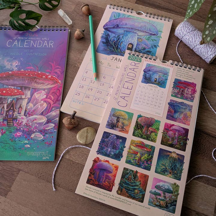 Nimasprout - Wholesale Calendar - 2026 Mushroom House - Calendar6