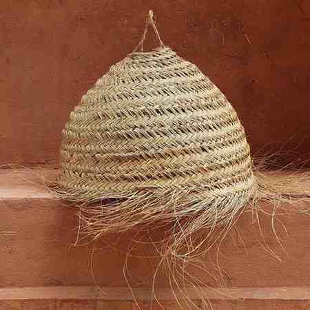 libitiishop - Venta al por mayor Mamparas - Pantalla de lámpara de paja tejida marroquí - Decoración bohemia3
