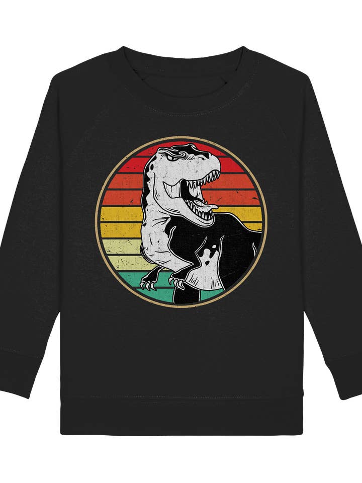 Dinosaur retro dino kids T-rex sweatshirt for wholesale by Tigerlino®