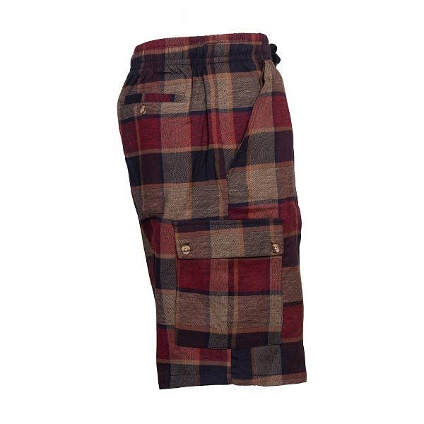 Generation XYZ - Wholesale Shorts - Men's - Plaid Cargo shorts (HF-3101)