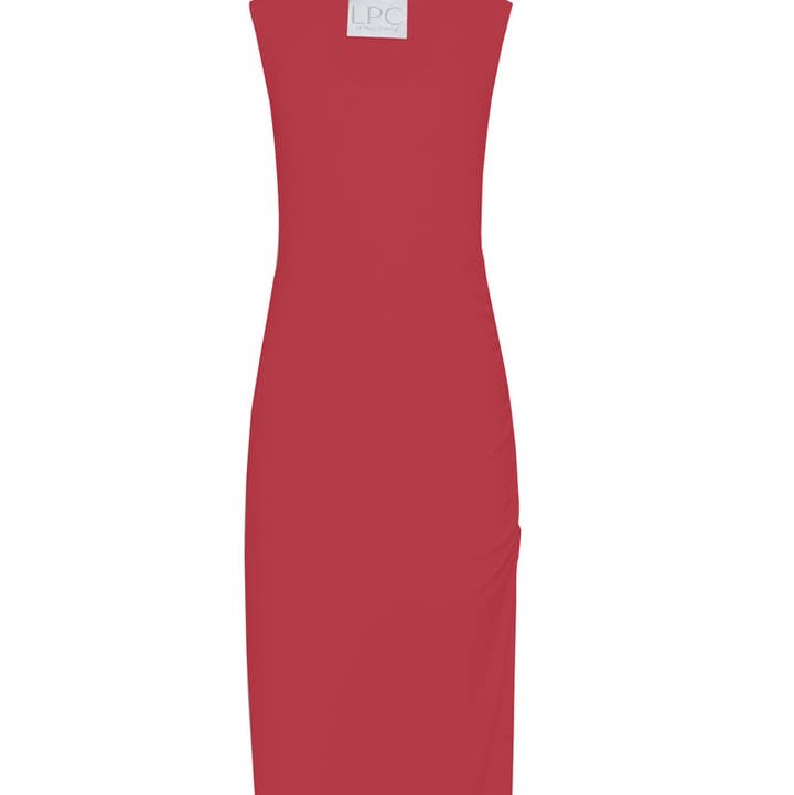 The Jessi Dress in Adrenaline Red for wholesale on Faire0