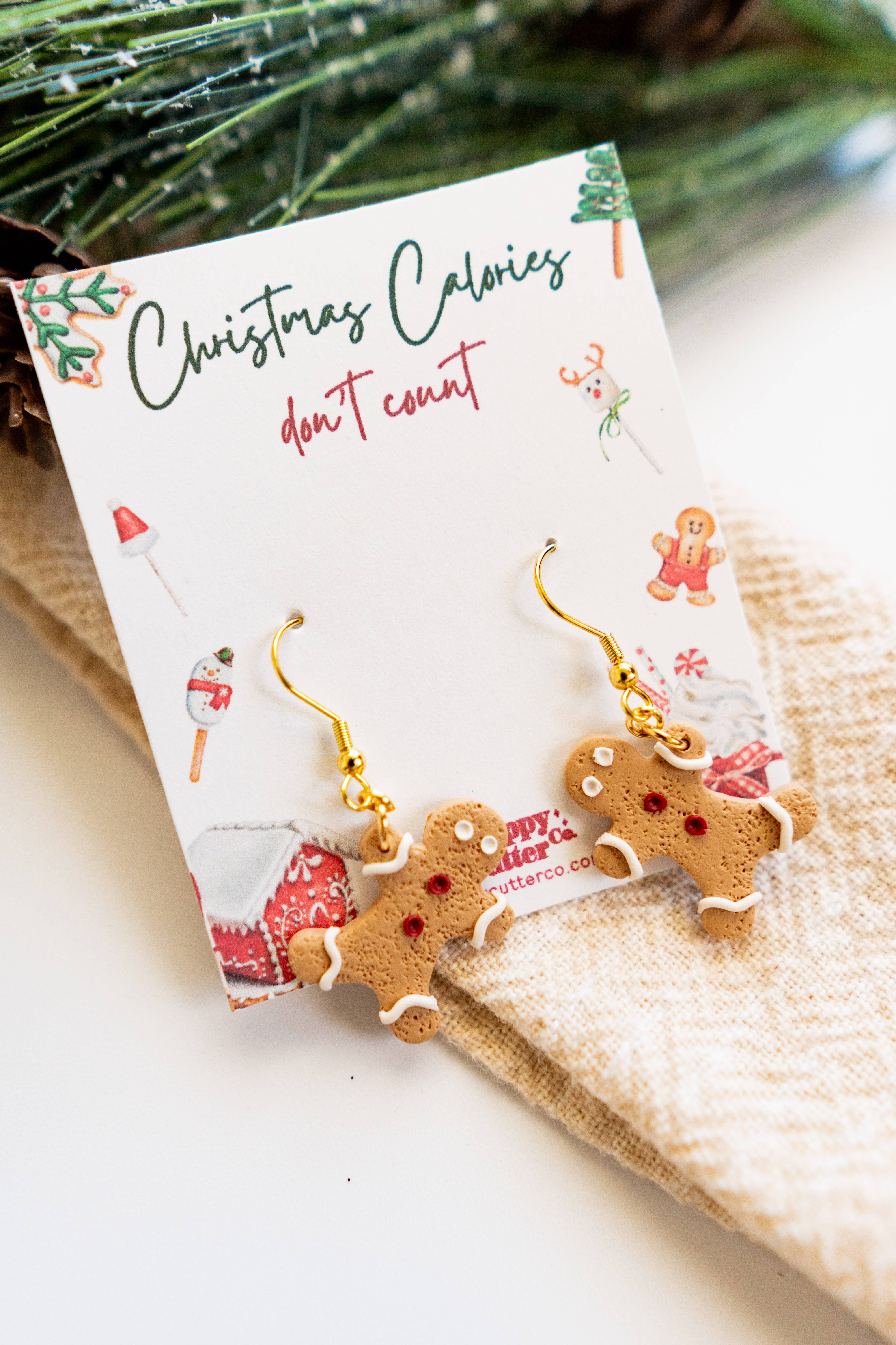 Happy Cutter Co - Wholesale Dangle Earrings - Funny Holiday Earrings | Funny Gingerbread Dangle Earrings3