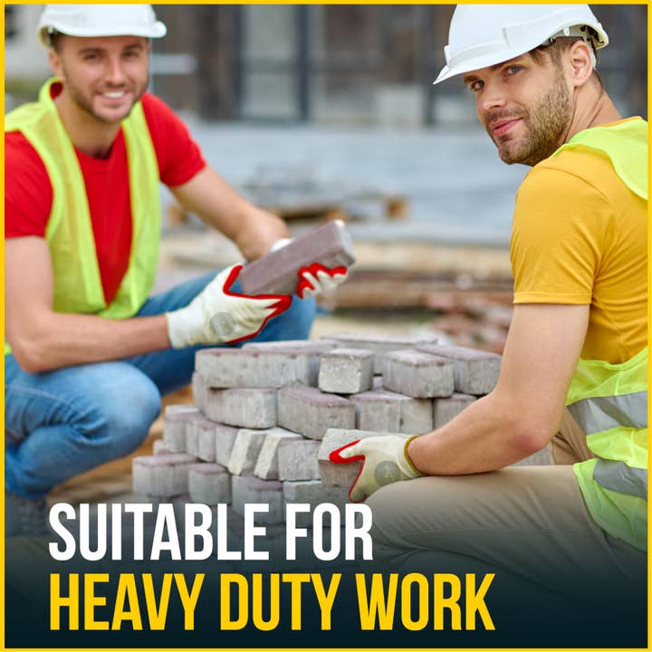 Simplex Brands - Wholesale Gloves - Unisex - Red Palm Latex Cotton Work Gloves (300 Pairs)5