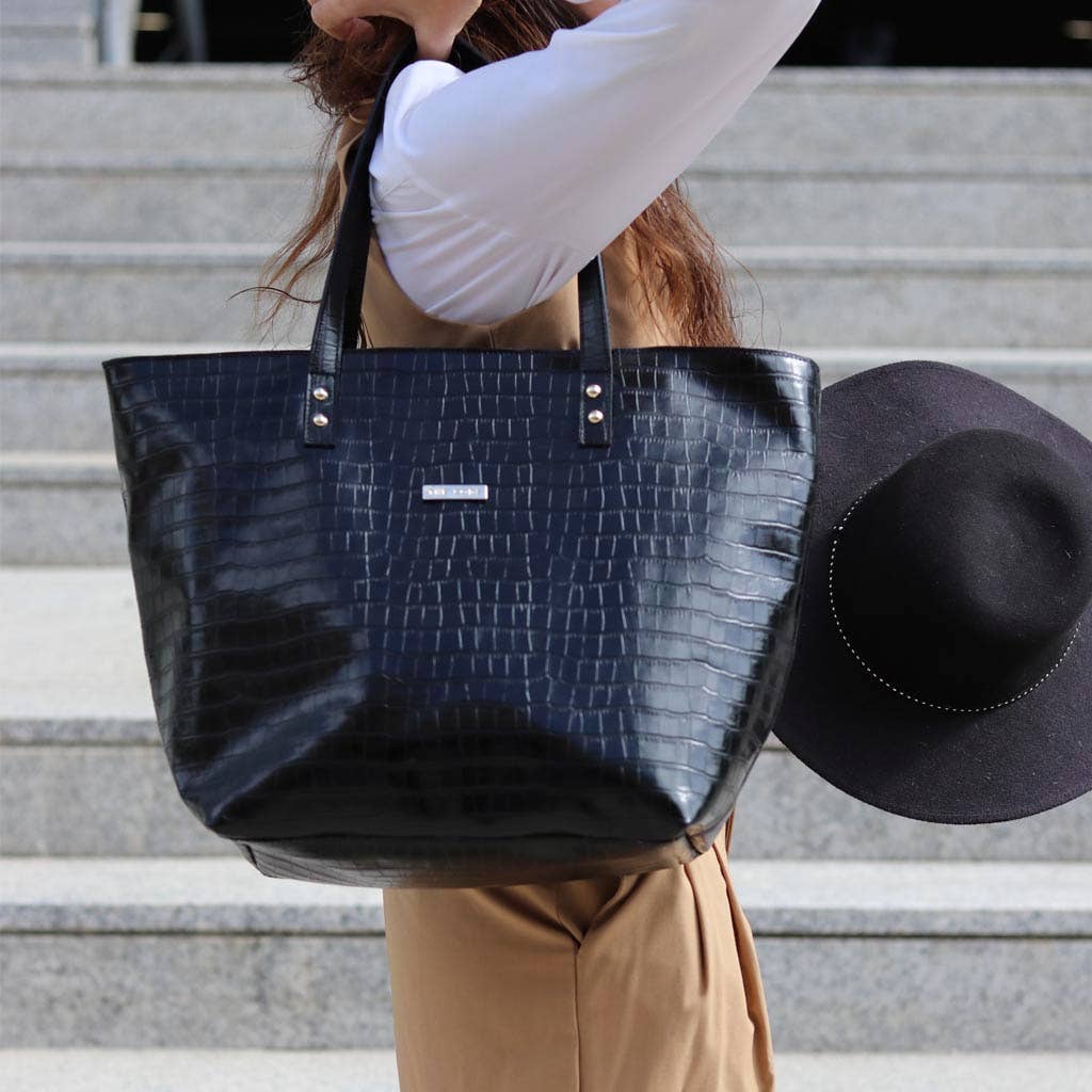 THE CODE - Wholesale Tote Bag - Women's - Maxi Shopper Arizona Black Coconut5