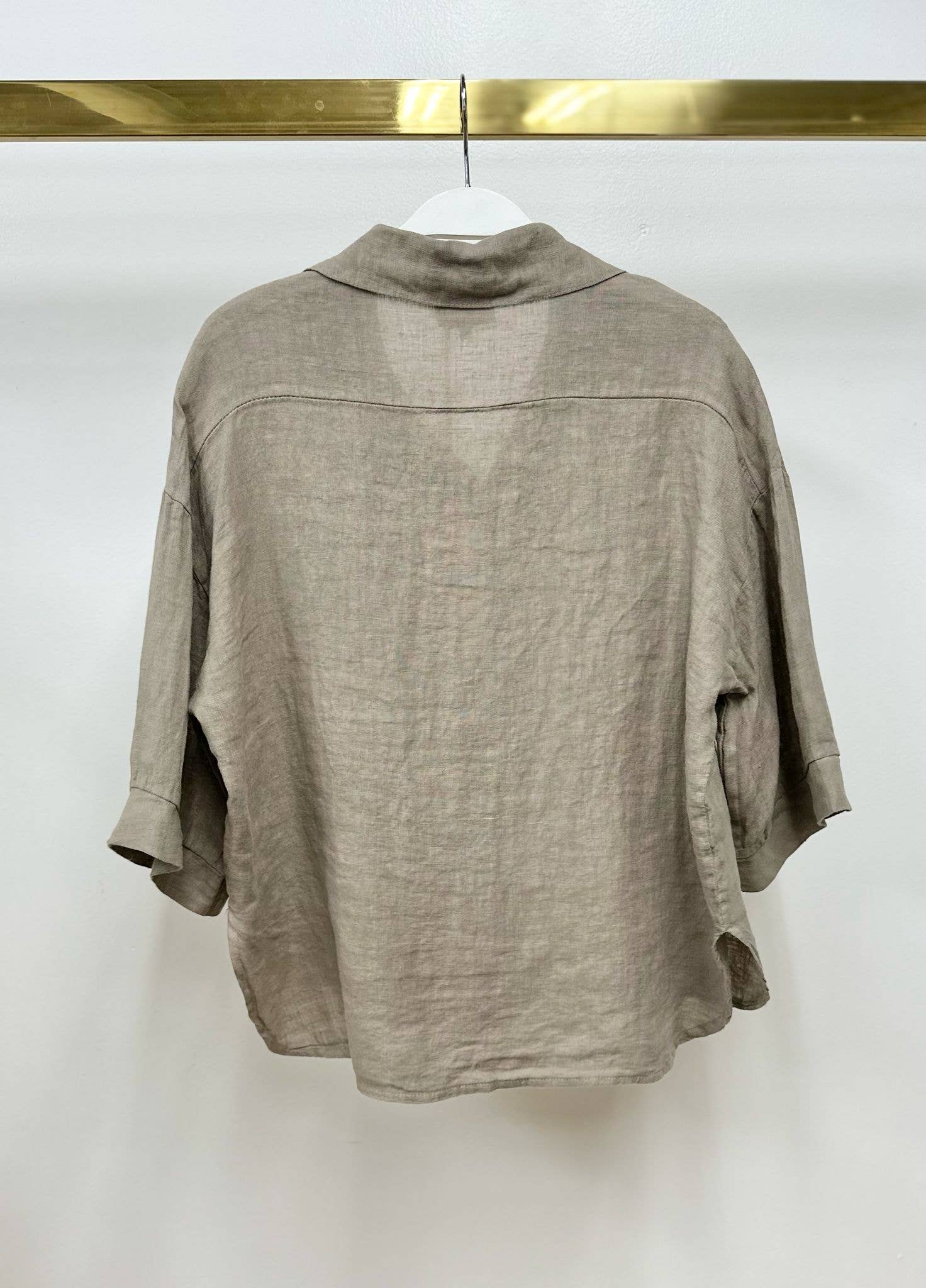 MILIO MILANO - Wholesale Button Down Shirt - Women's - LINEN 3/4 SLEEVE BUTTON DOWN SHIRT (44051/154201)9