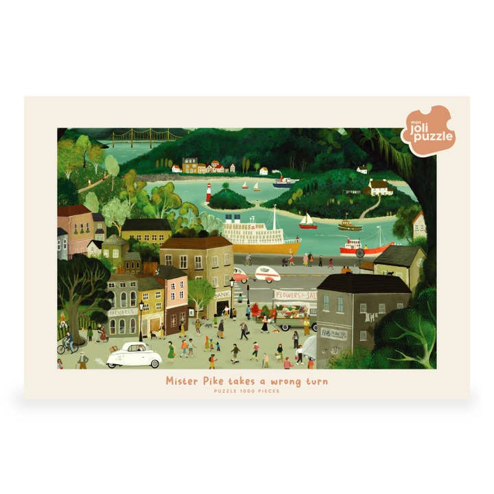 Mon Joli Puzzle - Wholesale Puzzle - Adult - Mr Pike Take a Wrong Turn Puzzle — My Pretty Puzzle — 1000 ft