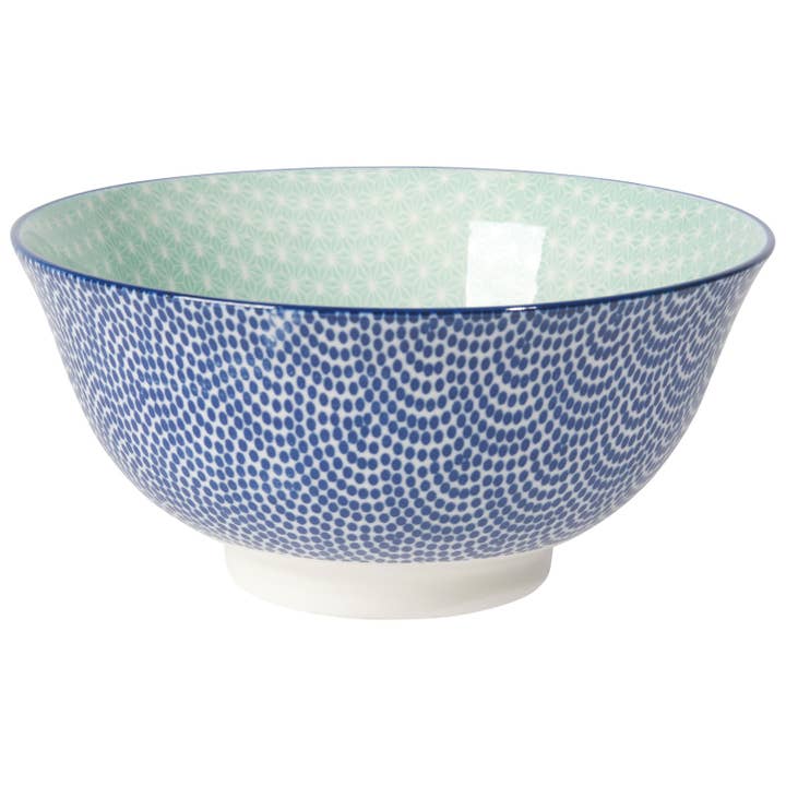 Now Designs by Danica - Wholesale Bowl - Blue Waves Stamped Bowl 6 inch4