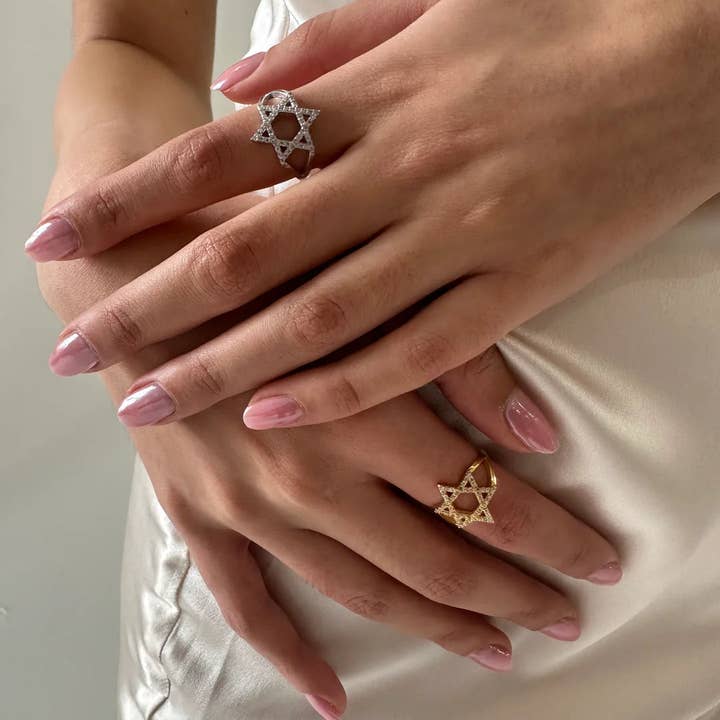 EverydayJulz - Wholesale Cocktail/Statement Ring - STAR OF DAVID RING