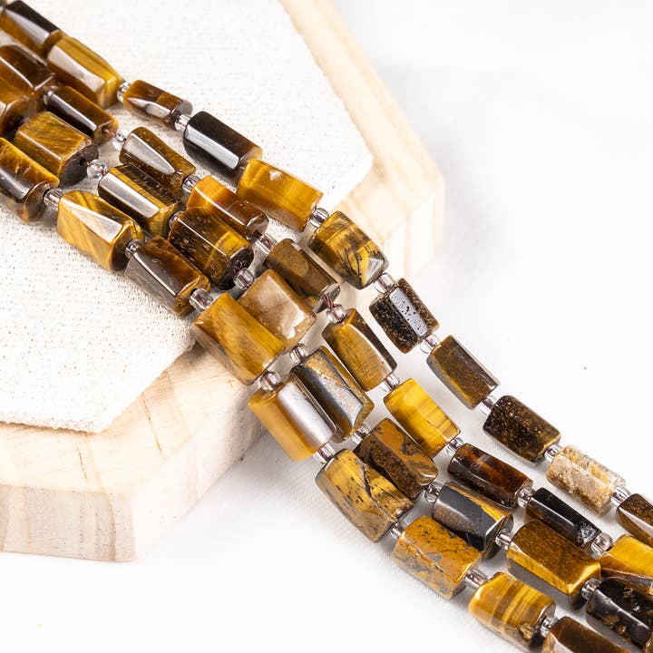 Soothing Crystals Beads - Wholesale Beads - Gemstone Pipe Beads | Tiger eye | Crystal Tube Beads9