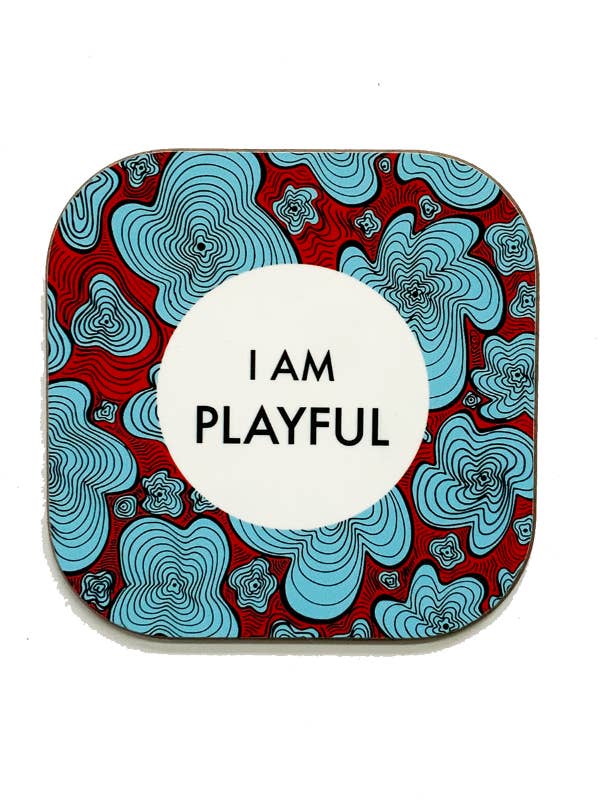 „Ich bin verspielt“ — Mantra Coaster für den Großhandel von LOVELEEN®️