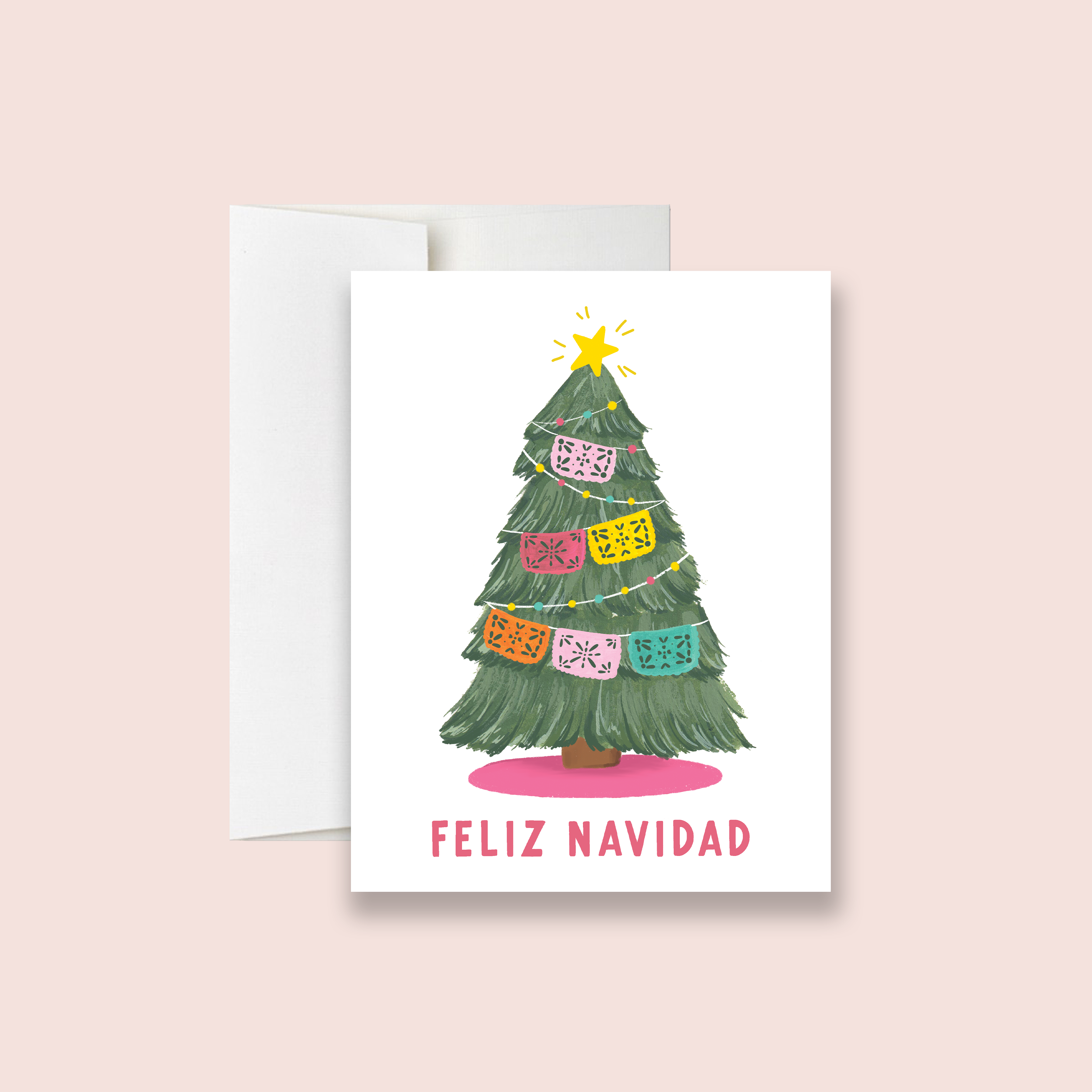 Isabella MG – Großhandel Weihnachtskarte – Papel Picado Navidad - Feliz Navidad Karte, spanische Karte3