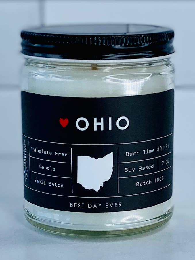 Ohio Candle for wholesale by Rambling Caravan