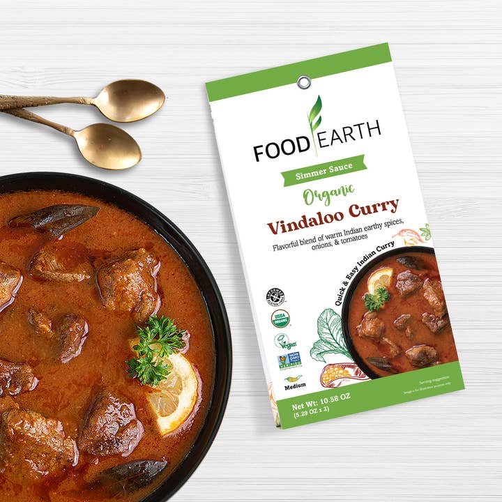 Food Earth - Wholesale Shelf Stable Prepared Meal - Food Earth - Organic Vindaloo Curry