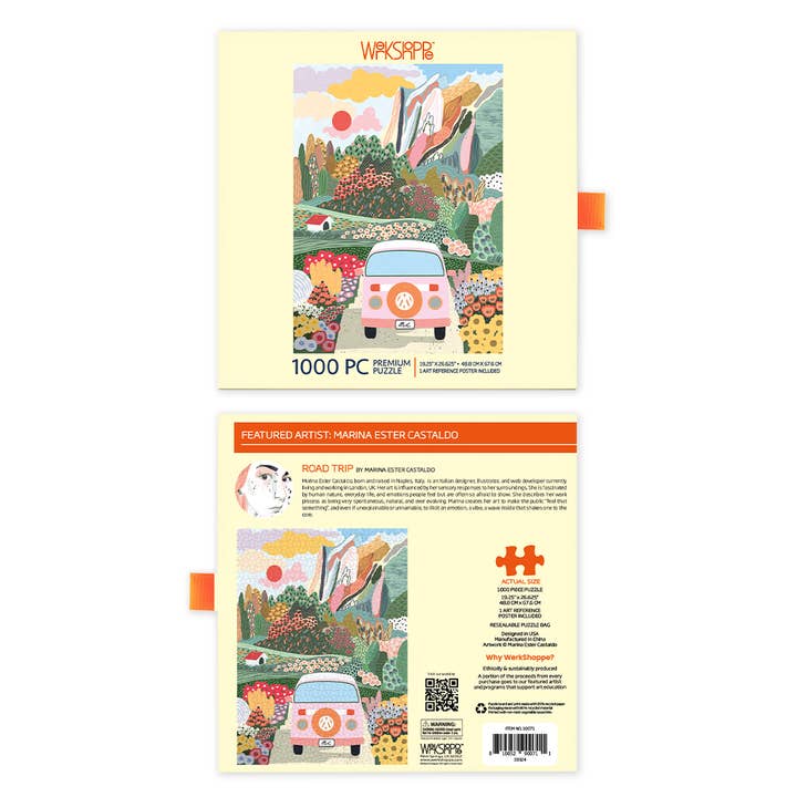 WerkShoppe - Wholesale Puzzle - Adult - Road Trip | 1000 Piece Jigsaw Puzzle