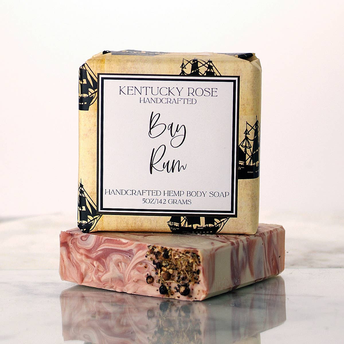 Kentucky Rose Handcrafted - Wholesale Bar Soap - Men's - Bay Rum Hemp Body Soap