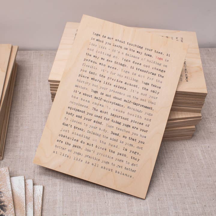 Wise Words A4 Wooden Quotes Signs Mystery Bundle - CLEARANCE for wholesale by Coulson Macleod (U.S. Duties Paid)