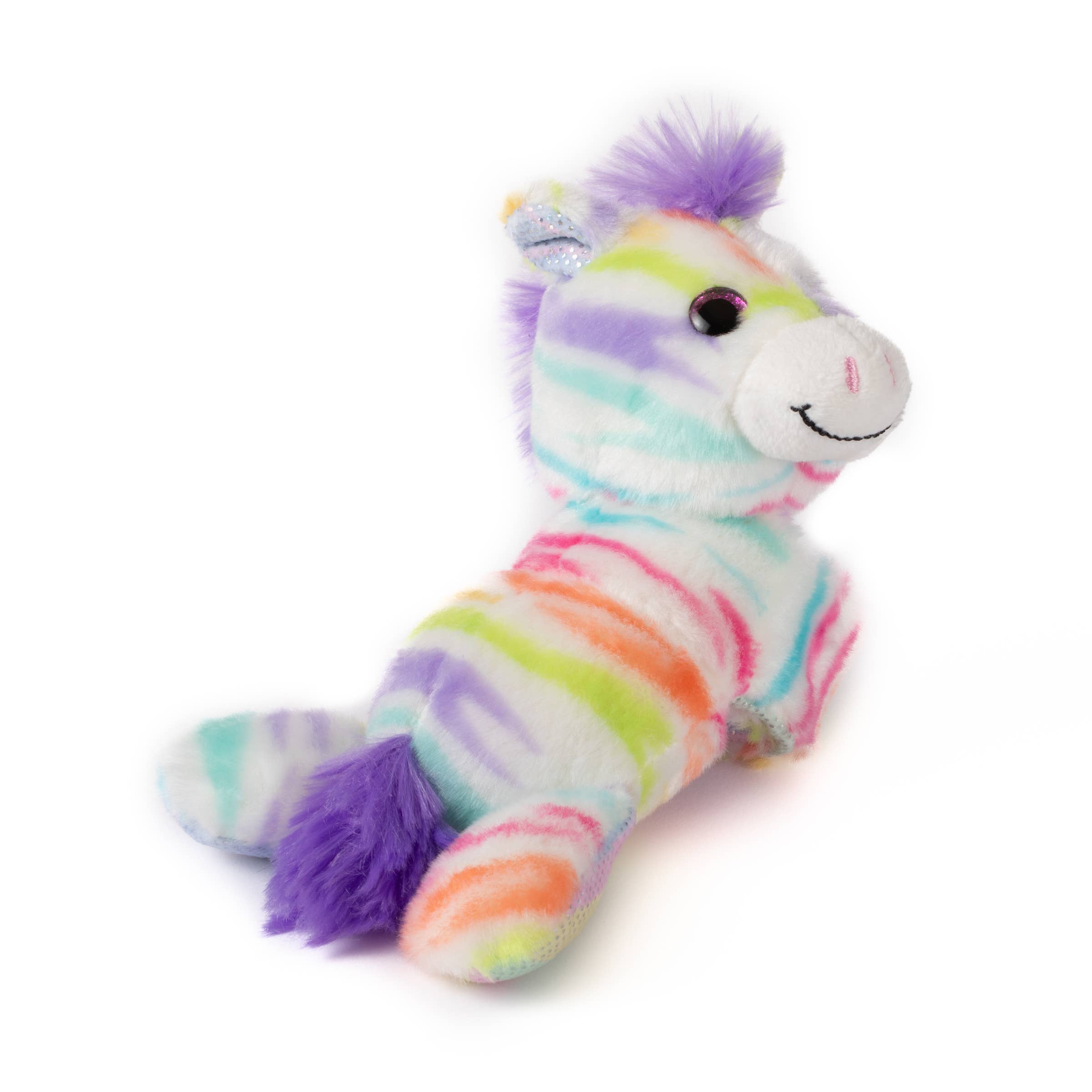 The Petting Zoo - Wholesale Stuffed/Plush Toy - Kids & Baby - Snap-A-Doodlez Zebra Rainbow Plush Slap Bracelet5