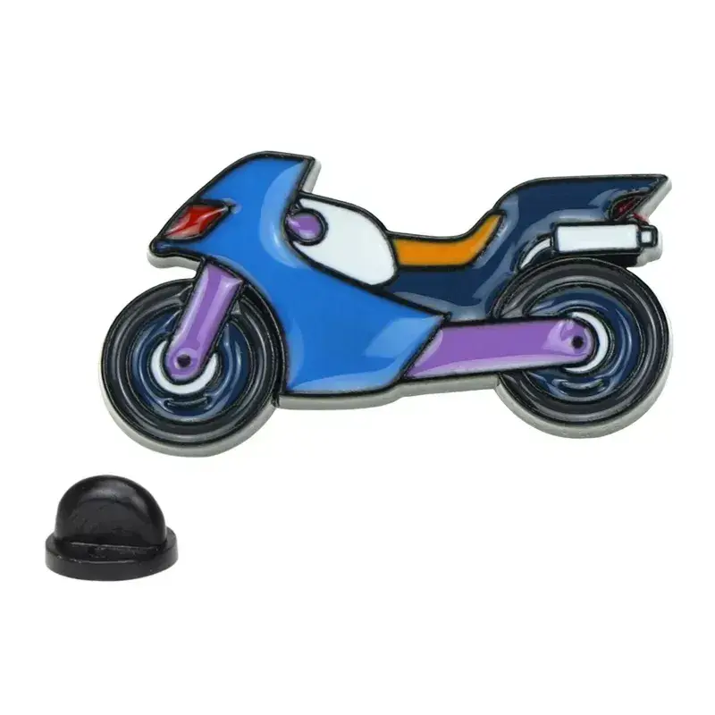 Magnifique Hearts - Wholesale Lapel Pin/Button - Vibrant Rides: Colorful Bikes & Race Motorcycles Enamel Pin0