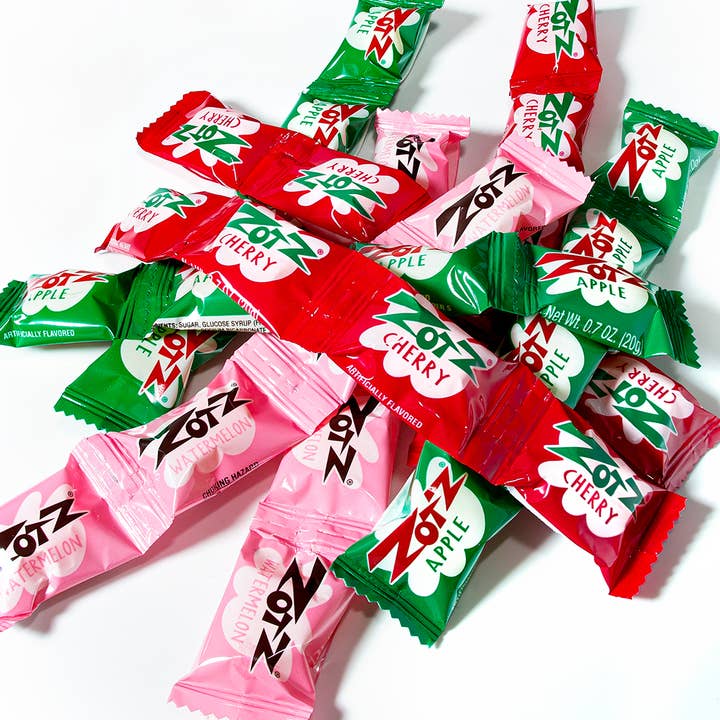 Andre Prost Inc. - Wholesale Hard Candy - Zotz Strings-Cherry, Apple, Watermelon3