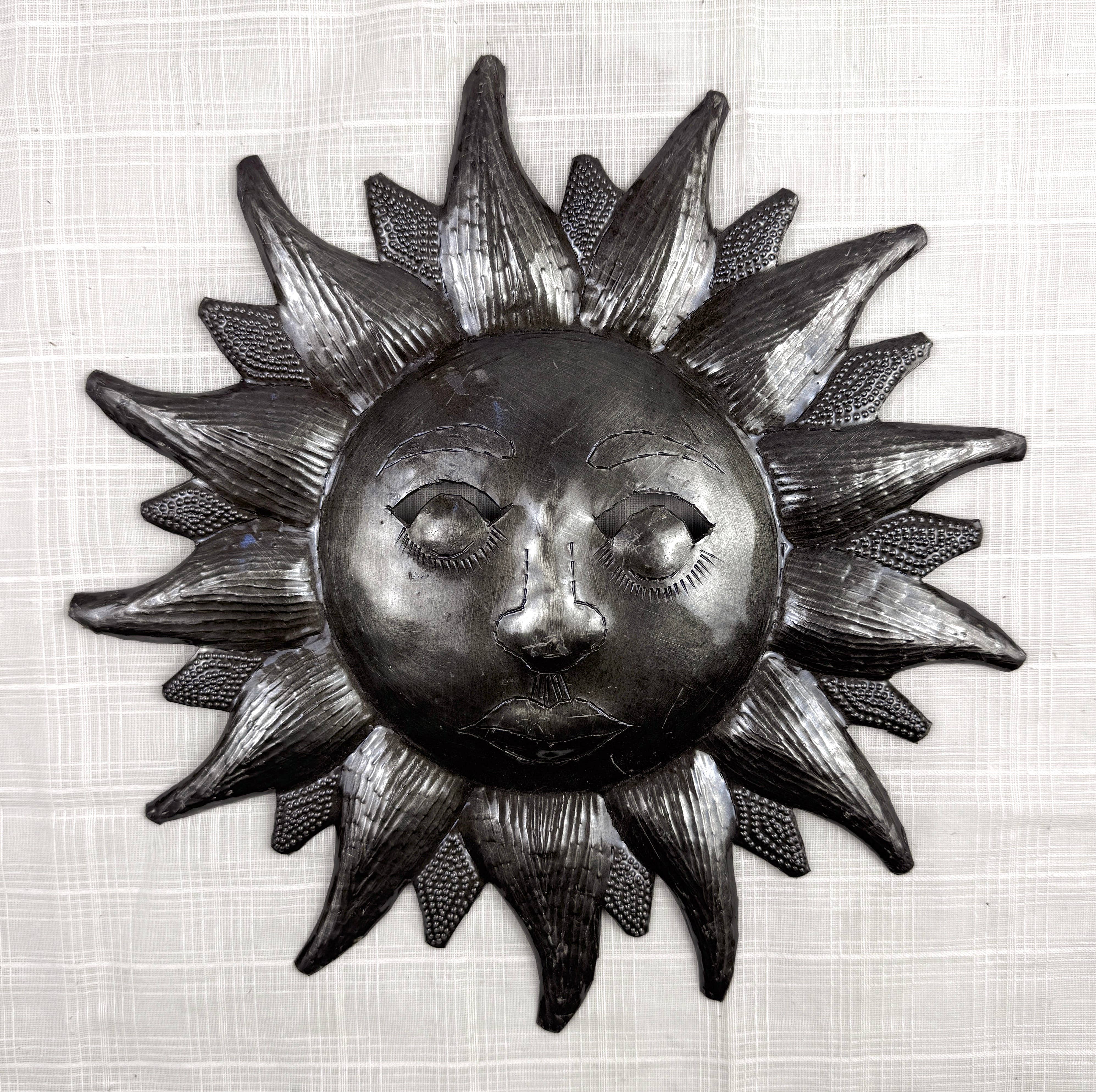 Tesoros Trading Company - Wholesale Wall Accent - Medium  Metal Sun, Haiti0
