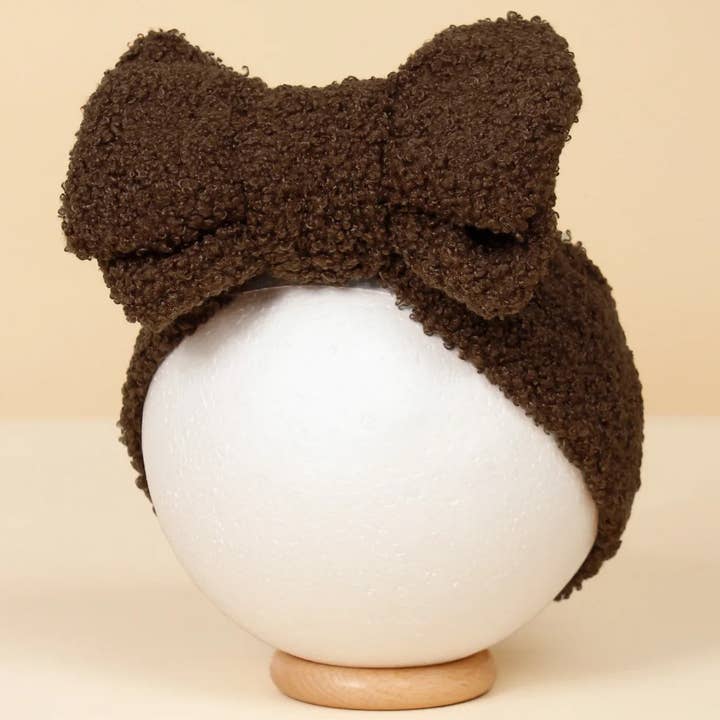 SpearmintLOVE - Wholesale Hair Bow - Baby - Teddy Bow, Chocolate Brown0