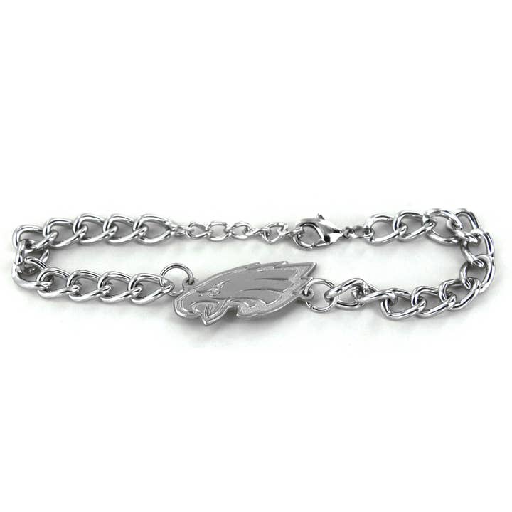 NFL Philadelphia Eagles Chain Link Logo Bracelet for wholesale by Aminco USA