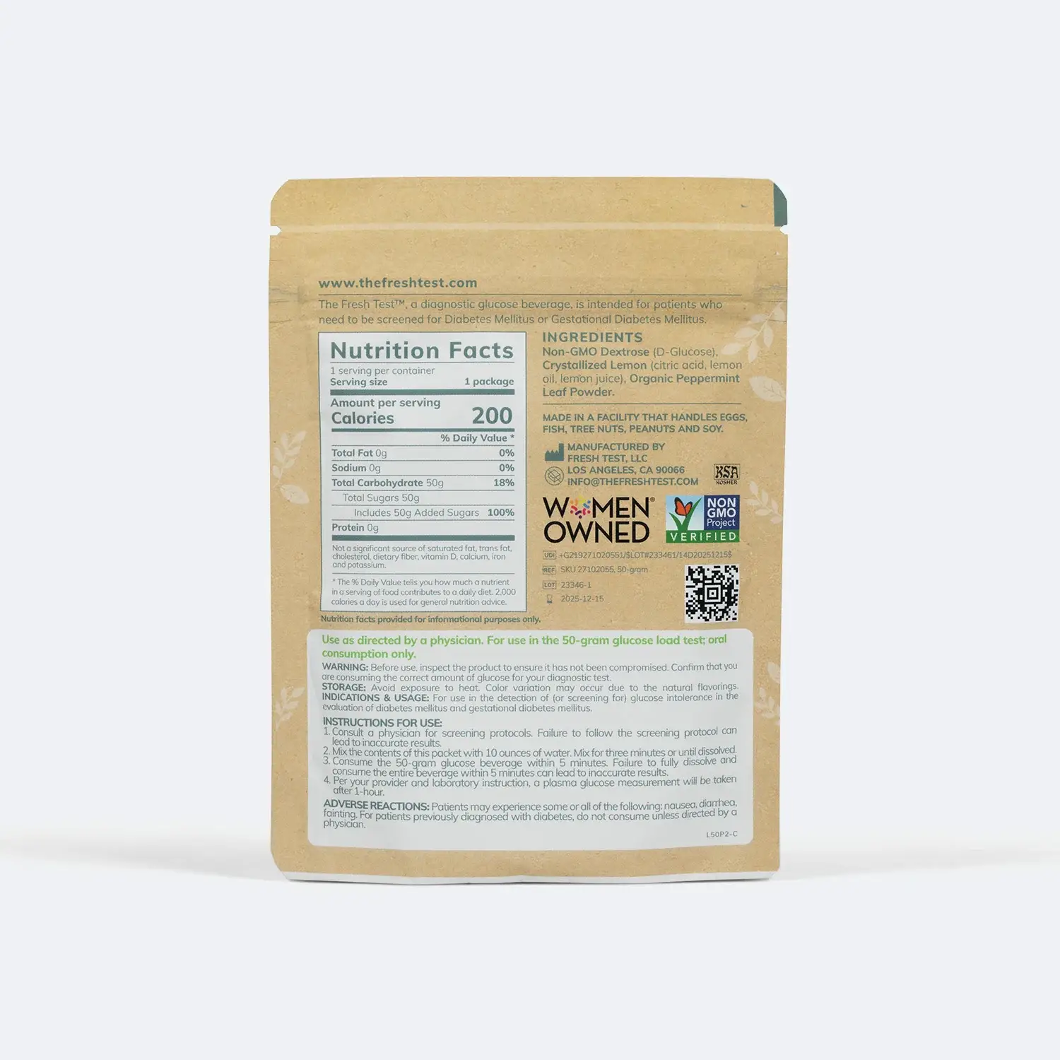 The Fresh Test – Großhandel Pulverförmige Gesundheitsgetränke – The Fresh Test 50g — Großhandel1