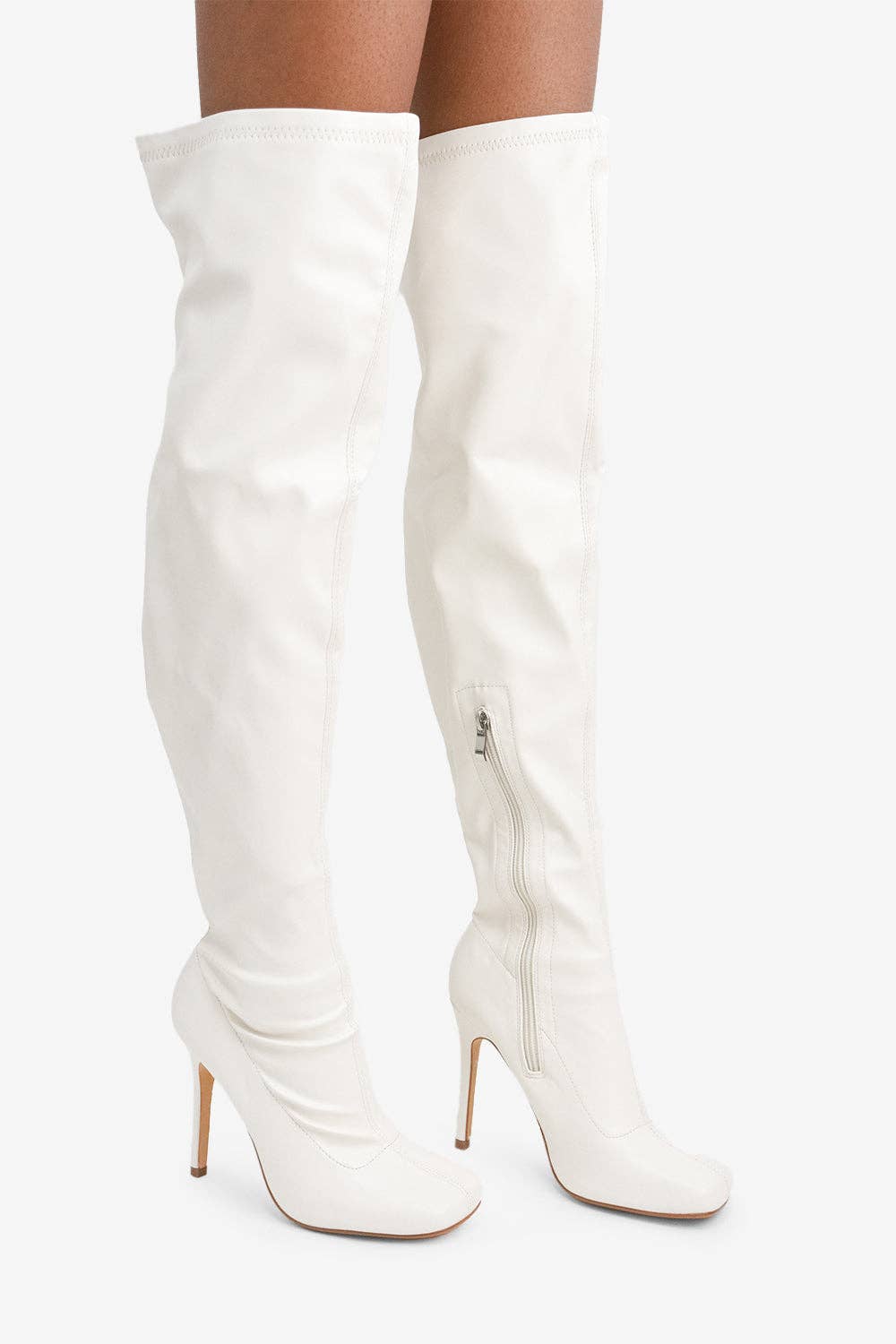 Lemonade Shoes - Wholesale Laarzen - Dames - That Glow - Dijhoge laarzen met stilettohak en ritssluiting aan de binnenzijde7