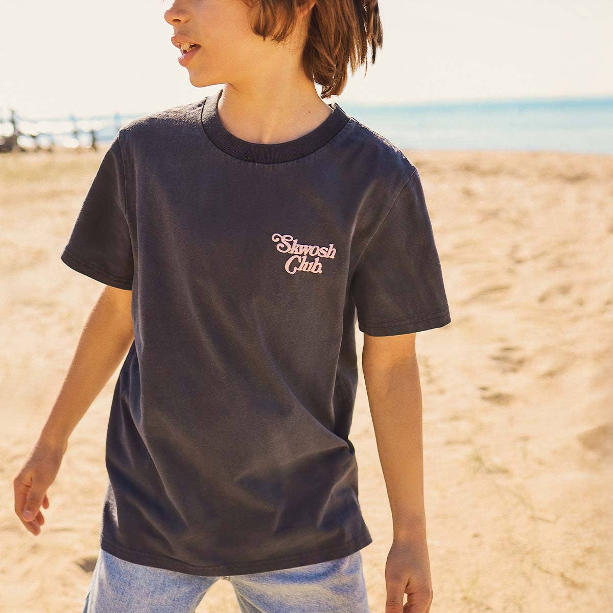 You Little Ripper Kids Slang Tee in Charcoal for wholesale on Faire4