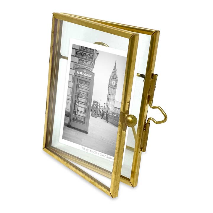 Isaac Jacobs International – wholesale Picture frame – Isaac Jacobs 2x3 Metal Photo Frame with Locket Bead Clasp