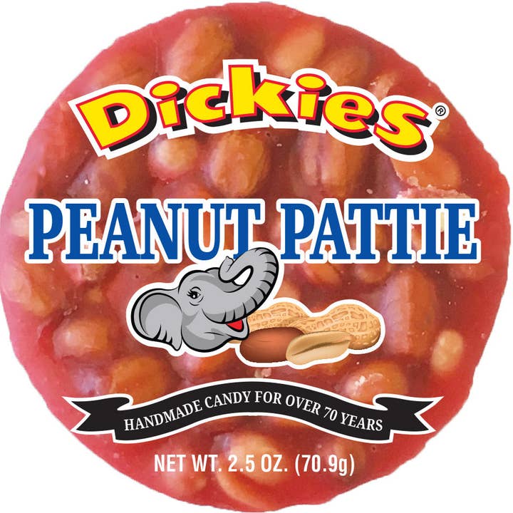 Dickies Candy Co - Wholesale Hard Candy - 192ct Case Dickies Peanut Patties - 8 caddies