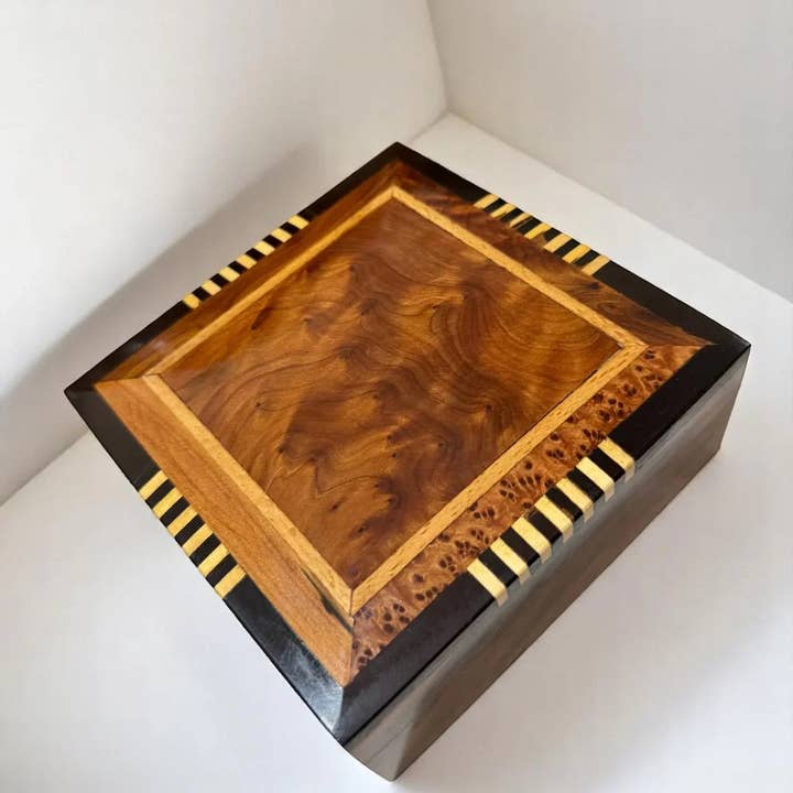 Set of 2 Wooden Jewelry Boxes for wholesale by Atlasmusecrafts LLC