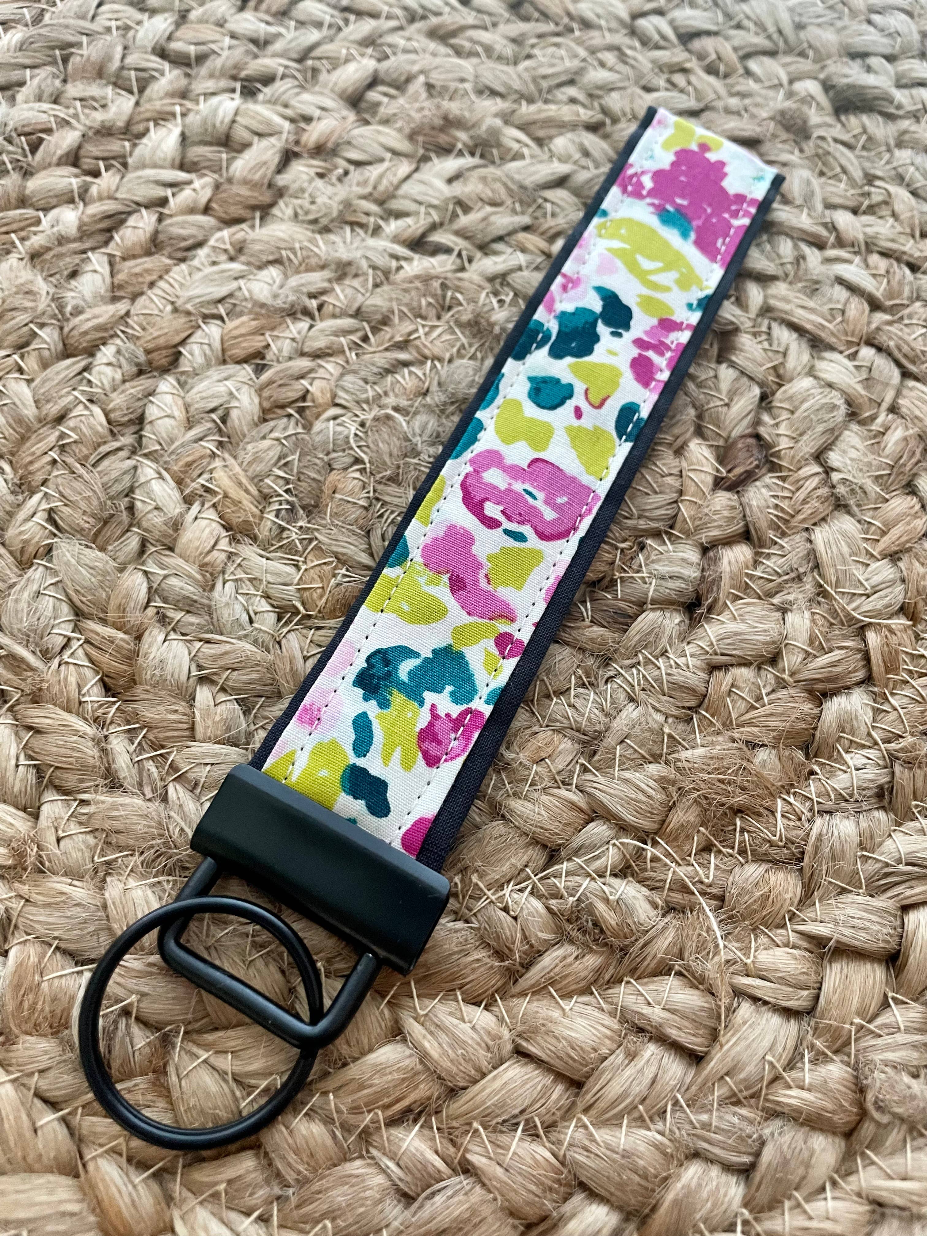 Designs by Rachel Joy - Wholesale Keychain - Women's - Lime and Purple Keychain Wristlet2