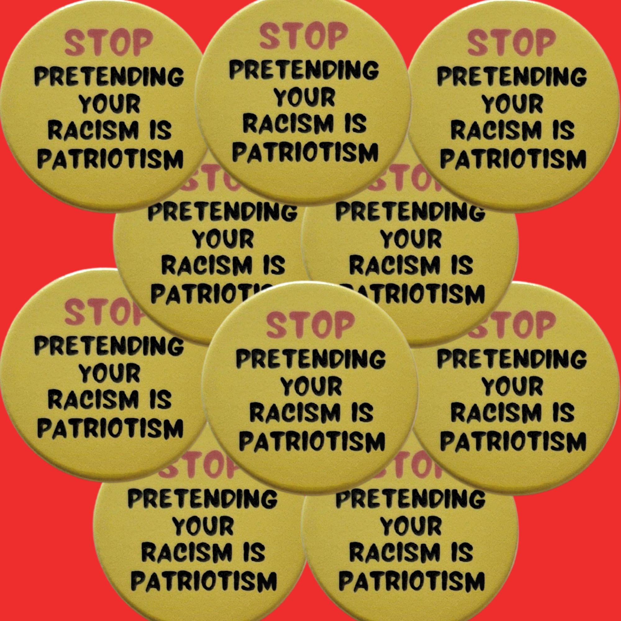 sent with Pride – wholesale Lapel pin/button – Stop Racism badge, stop racism pin badges   1
