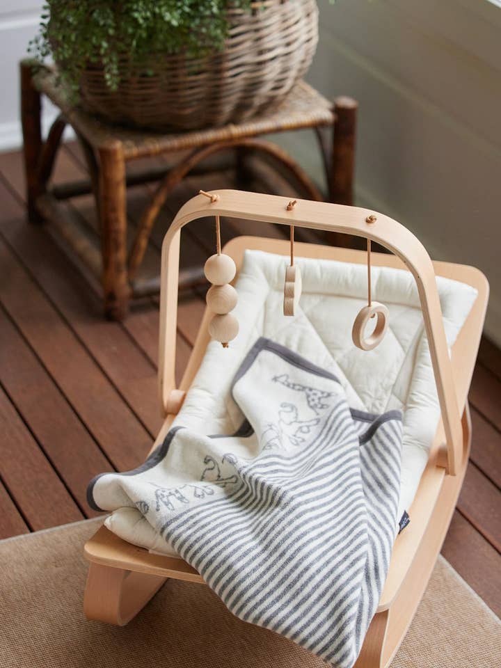 ChappyWrap - Wholesale Bedding Blanket - Kids & Baby - Jungle Walk Grey Mini Blanket3