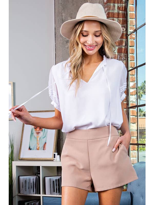 Peace Love Line - Wholesale Shorts - Women's - HIGH WAIST SHORTS5