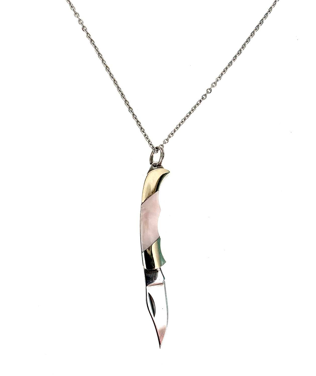 Switchblade Stiletto - Wholesale Pendant/Charm Necklace - Switchblade Stiletto Necklaces Look More Styles