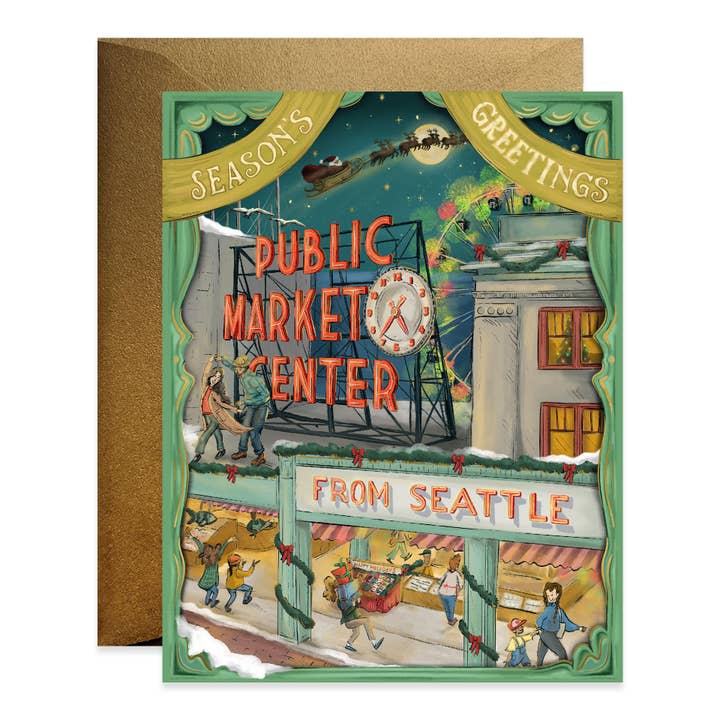Good Juju Ink - Wholesale Feestdagenkaartje - Seizoensgroeten uit Seattle