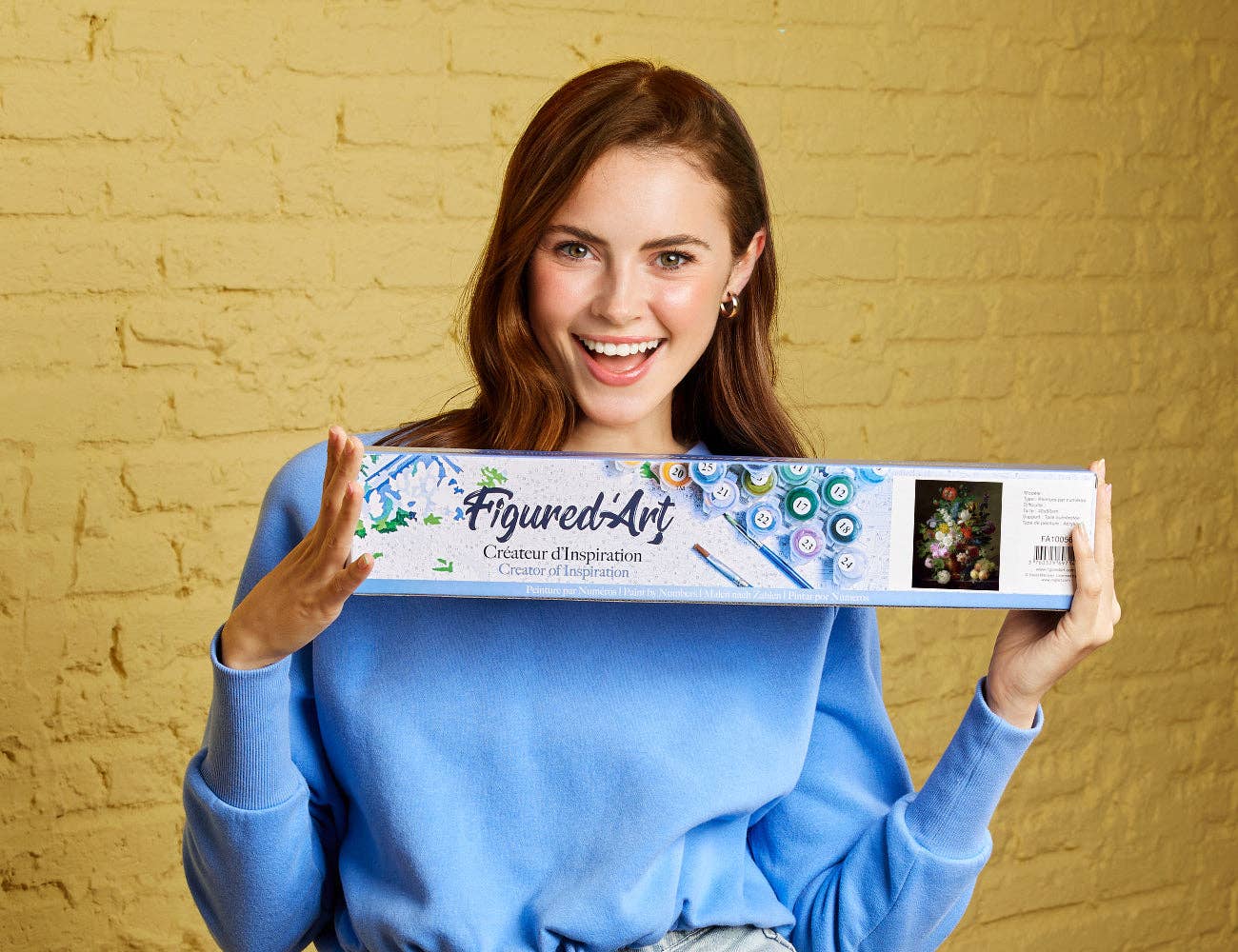 Figured'Art - Wholesale DIY Craft Kit - Paint by numbers - Jan Frans van Dael - Vase of Flowers1