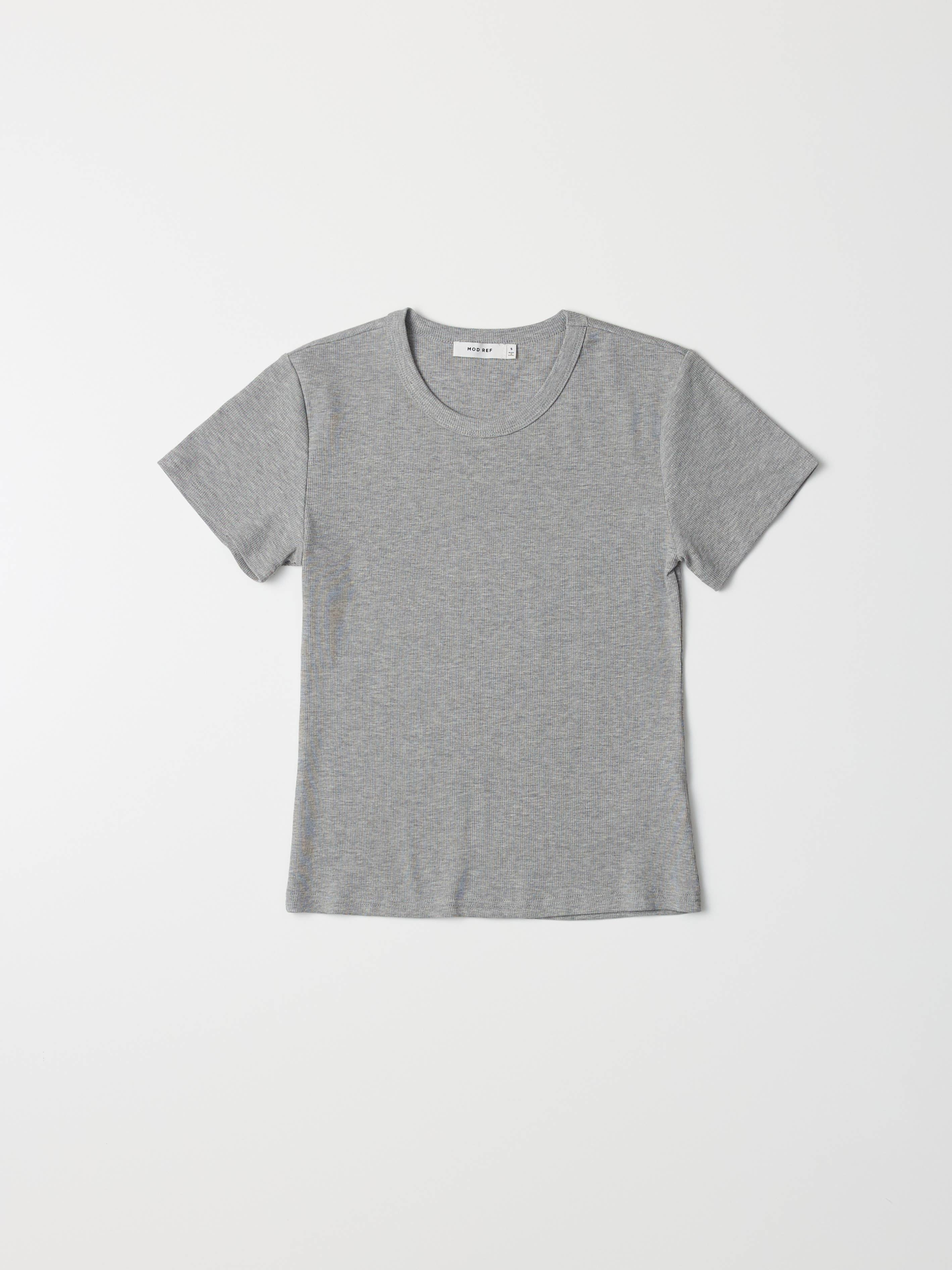 MOD REF - Wholesale T-Shirt - Women's - The Miller Top | Ribbed Short-Sleeve T-Shirt27