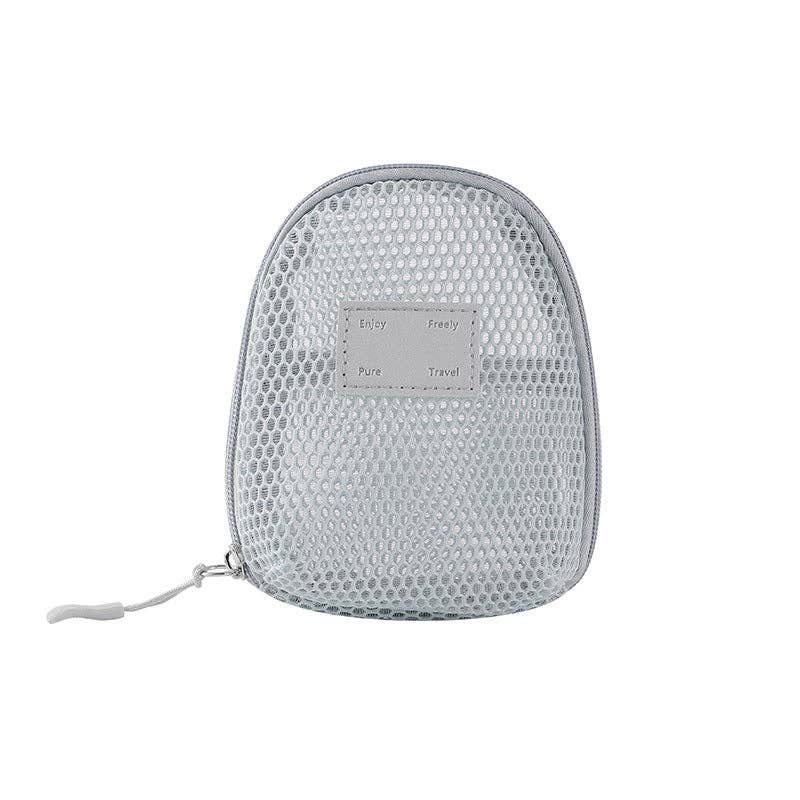 Dipped Shop – wholesale Make-up/cosmetic bag – Solid Color Mesh Mini Make Up Bags DP25C6423