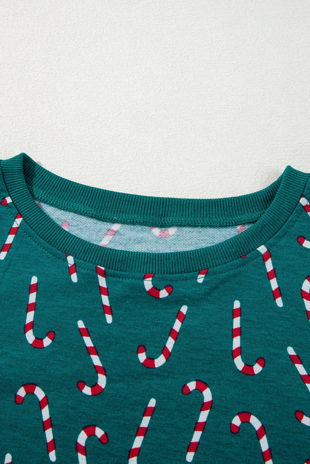 Green Christmas Candy Cane Top and Pants Lounge Set for wholesale on Faire6