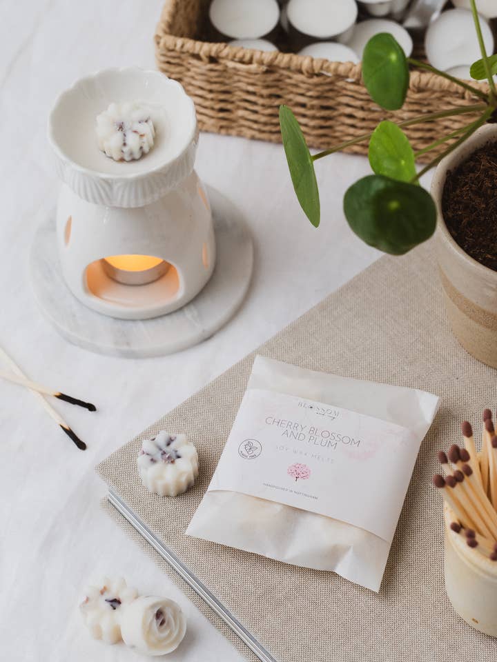 Cherry Blossom & Plum | Botanical Soy Wax Melts for wholesale by Blossom & Ivy Botanicals